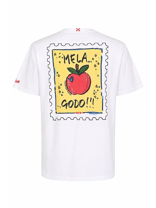 T-shirt Portland in cotone con stampa Mela Godo Mc2 Saint Barth | PRL000204505L